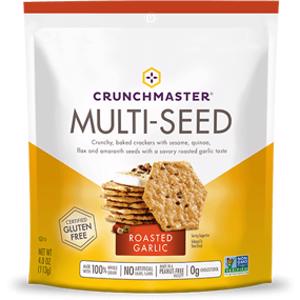 Crunchmaster Roasted Garlic Multi-Seed Crackers