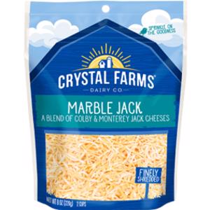 Crystal Farms Finely Shredded Marble Jack Cheese