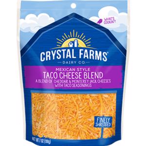 Crystal Farms Finely Shredded Taco Cheese Blend