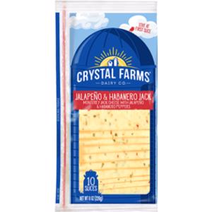 Crystal Farms Jalapeno & Habanero Jack Cheese Slices