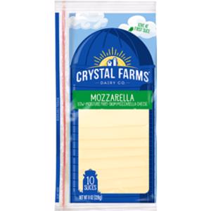 Crystal Farms Mozzarella Cheese Slices