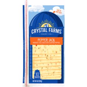 Crystal Farms Pepper Jack Cheese Slices