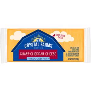 Crystal Farms Reduced Fat Sharp Cheddar Cheese