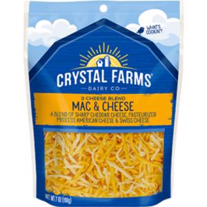 Crystal Farms Shredded 3 Cheese Blend Mac & Cheese