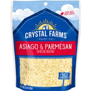 Crystal Farms Shredded Asiago & Parmesan Cheese Blend