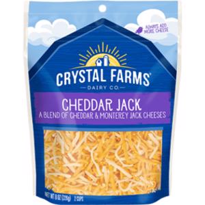 Crystal Farms Shredded Cheddar Jack Cheese