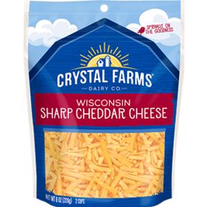 Crystal Farms Shredded Sharp Cheddar Cheese