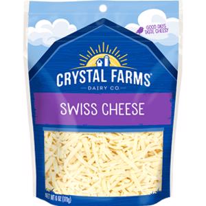 Crystal Farms Shredded Swiss Cheese