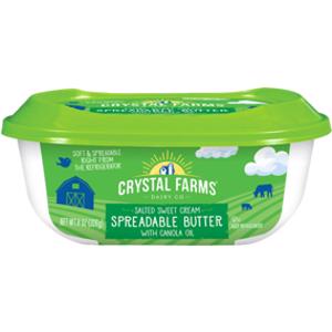 Crystal Farms Spreadable Salted Butter w/ Canola Oil