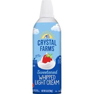 Crystal Farms Sweetened Whipped Light Cream
