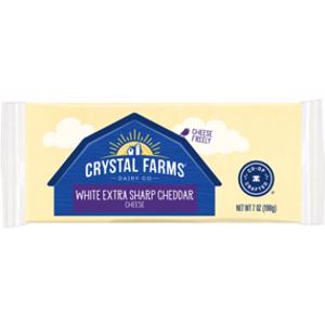 Crystal Farms White Extra Sharp Cheddar Cheese