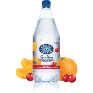 Crystal Geyser Cranberry Clementine Sparkling Spring Water