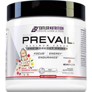 Cutler Nutrition Prevail Pre-Workout Sour Rainbow Candy