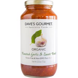 Dave's Gourmet Organic Roasted Garlic & Sweet Basil Pasta Sauce