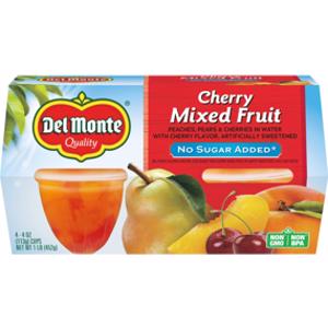 Del Monte Cherry Mixed No Sugar Fruit Cup