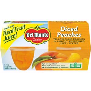 Del Monte Diced Peaches Fruit Cup