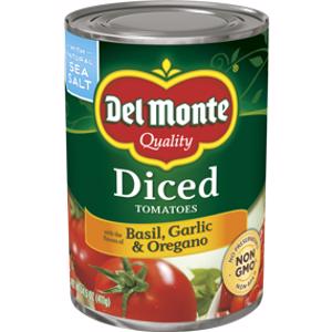 Del Monte Diced Tomatoes w/ Basil Garlic & Oregano