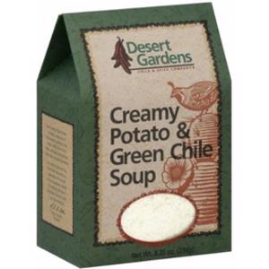 Desert Gardens Creamy Potato & Green Chile Soup