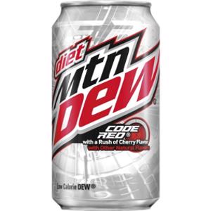Diet Mountain Dew Code Red Soda