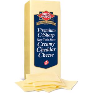 Dietz & Watson C-Sharp Creamy Cheddar Cheese
