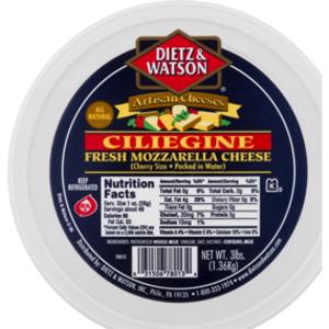 Dietz & Watson Ciliegine Fresh Mozzarella Cheese