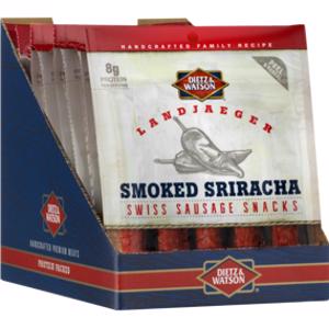 Dietz & Watson Landjaeger Smoked Sriracha Swiss Sausage Snacks