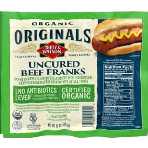Dietz & Watson Organic Originals Uncured Beef Franks