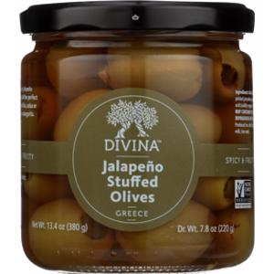 Divina Green Olives Stuffed w/ Jalapeno Peppers