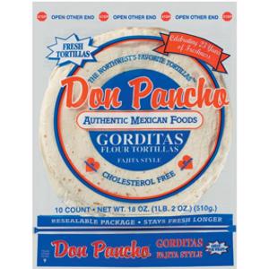 Don Pancho Gordita Fajita Style Tortillas
