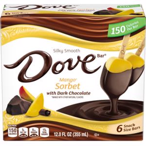 Dove Mango Sorbet w/ Dark Chocolate Bar