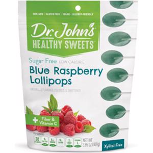 Dr. John's Xylitol Free Blue Raspberry Lollipops
