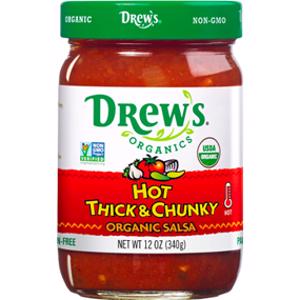Drew's Organics Hot Thick & Chunky Salsa