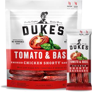 Duke's Tomato & Basil Smoked Chicken Shorty Sausage