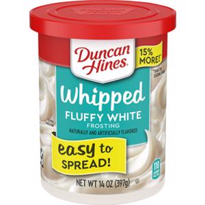 Duncan Hines Fluffy White Whipped Frosting