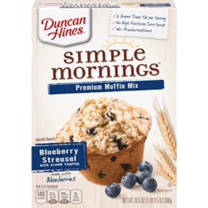 Duncan Hines Simple Mornings Blueberry Streusel Muffin Mix