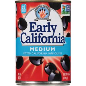 Early California Medium Pitted Black Ripe Olives