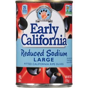Early California Reduced Salt Large Black Olives