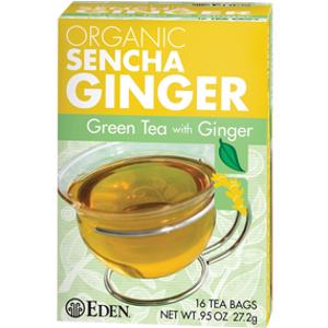 Eden Organic Sencha Ginger Green Tea