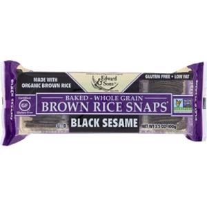 Edward & Sons Black Sesame Brown Rice Snaps