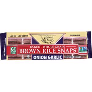 Edward & Sons Onion Garlic Brown Rice Snaps