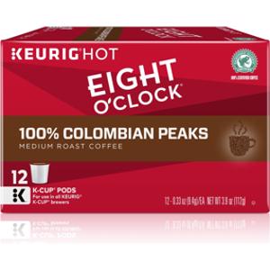 Eight O'Clock 100% Colombian Peaks Coffee Pods