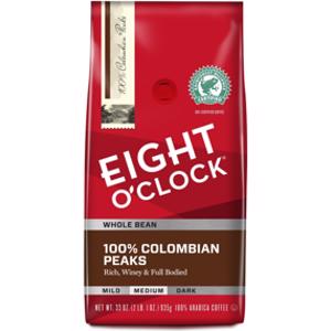 Eight O'Clock 100% Colombian Peaks Whole Bean Coffee