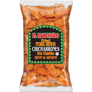 El Ranchero Hot & Spicy Pork Rinds Chicharrones