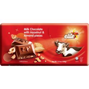 Elite Hazelnut & Almond Milk Chocolate Bar