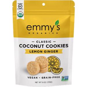 Emmy's Organics Lemon Ginger Coconut Cookies