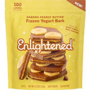 Enlightened Banana Peanut Butter Frozen Yogurt Bark