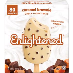 Enlightened Caramel Brownie Greek Yogurt Bar