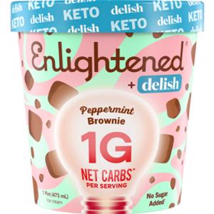 Enlightened Keto Peppermint Brownie Ice Cream