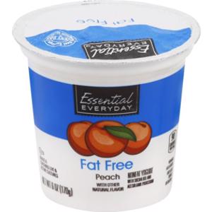 Essential Everyday Peach Fat Free Yogurt