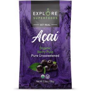 Explore Superfoods Organic Pure Unsweetened Acai Berry Pulp
